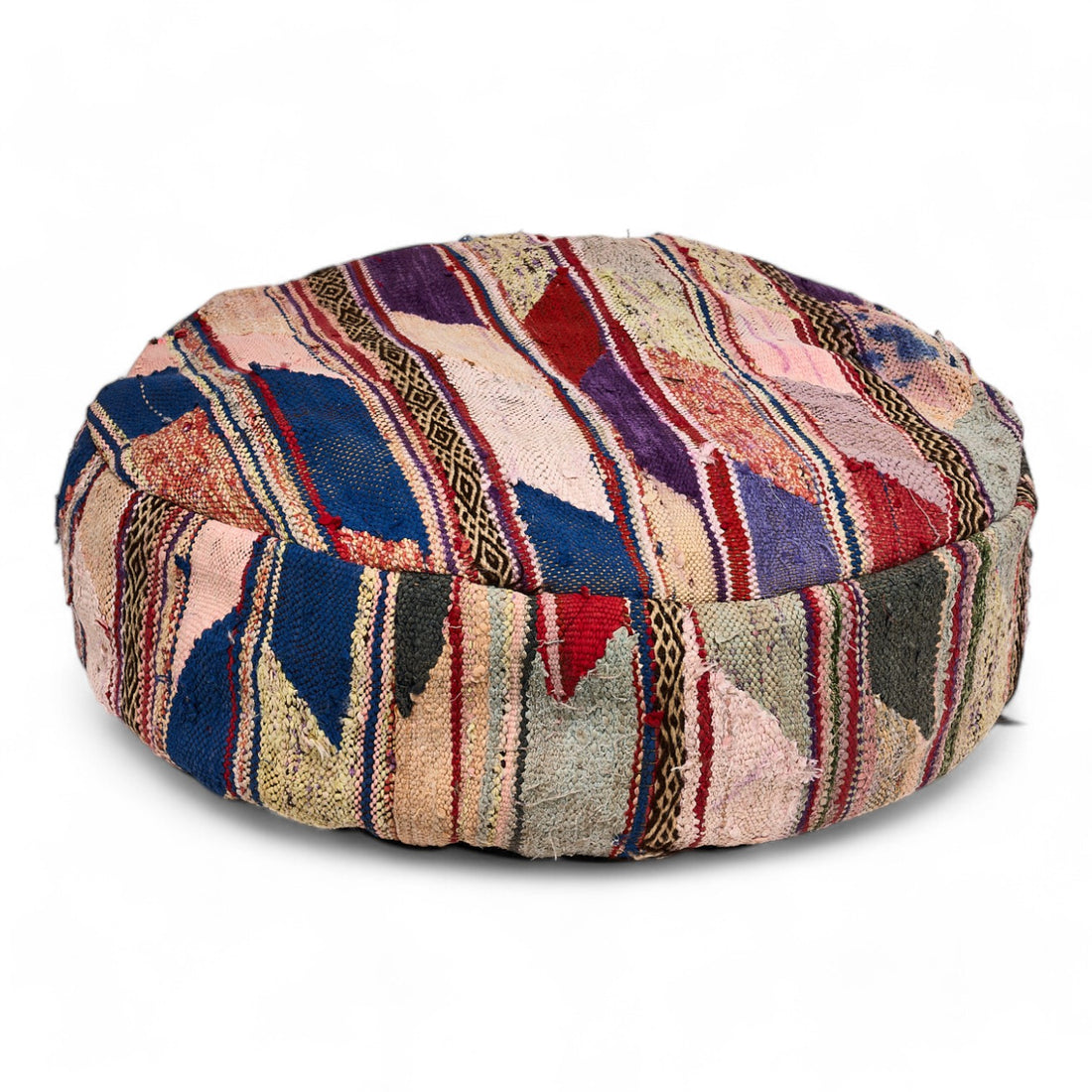 Cotton Pouffe - Round Large Style 02