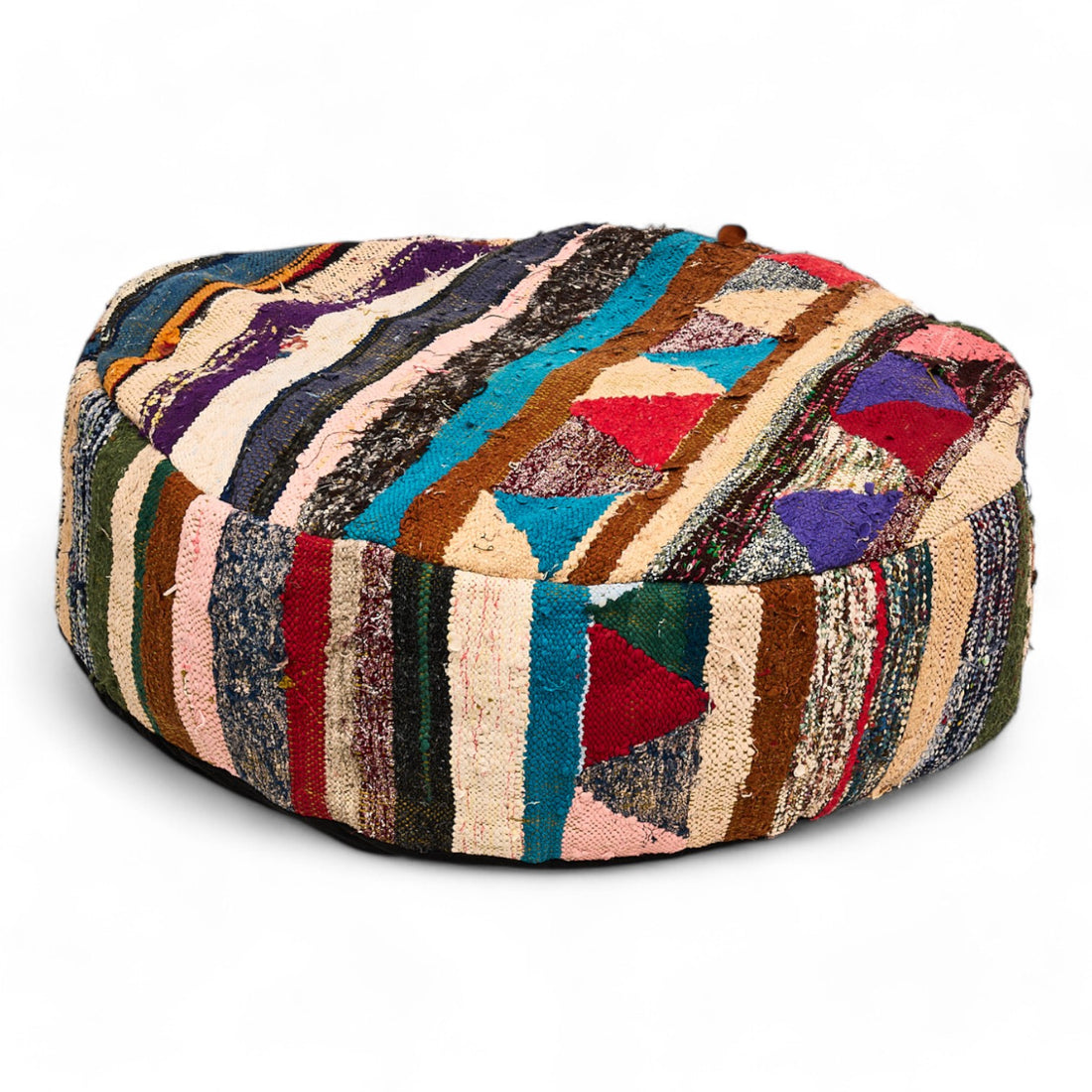 Cotton Pouffe - Round Large Style 14