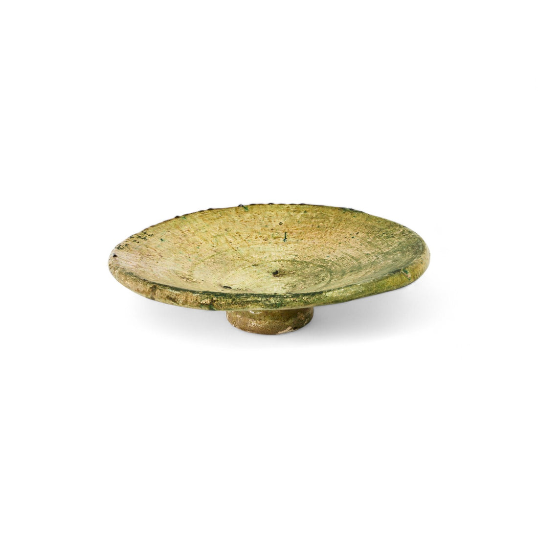 Platter -Tamegroute platter on stand 50cm yellow M