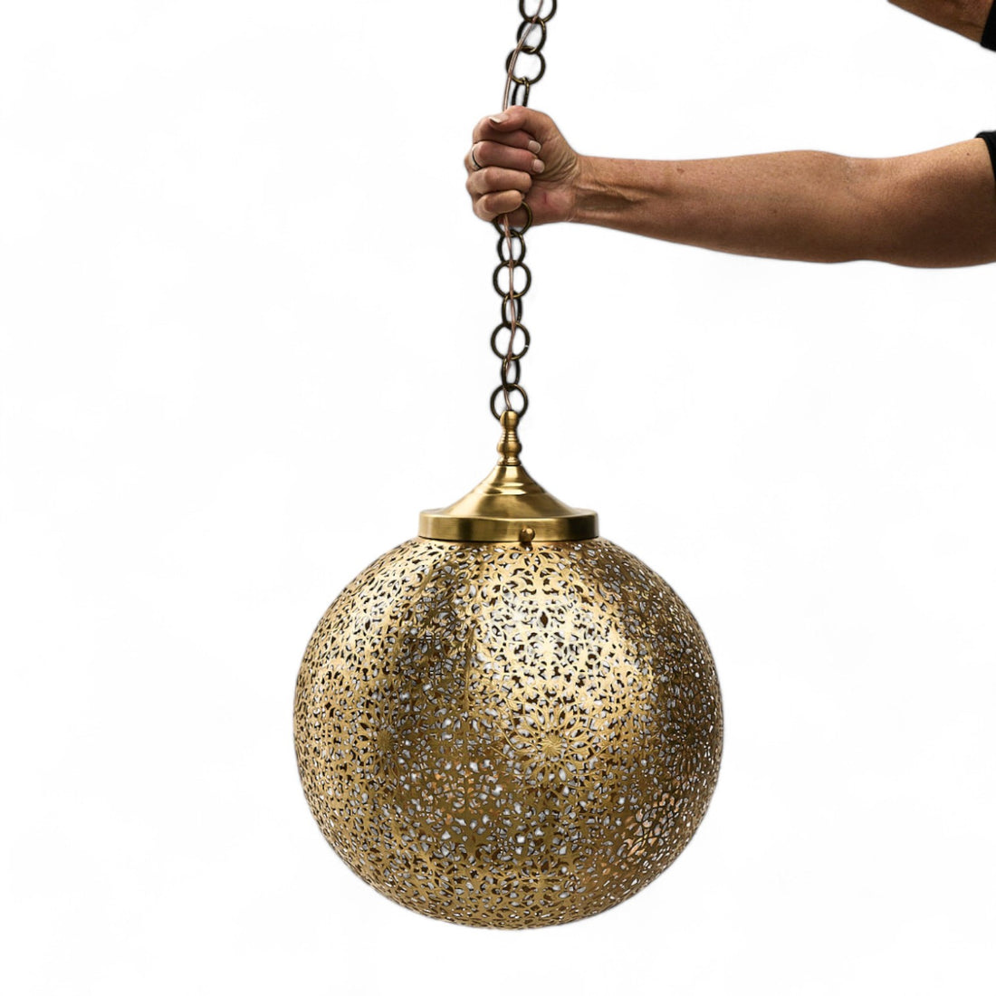 Pendant -  Brass hanging light 50cm L