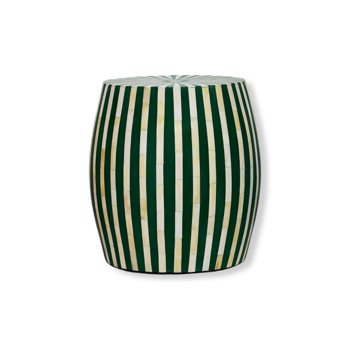 Side Table -Resin Green and bone small side tables