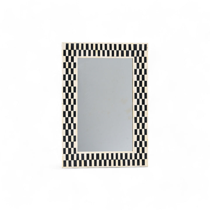 Mirror - Bone inlay mirror square Brown